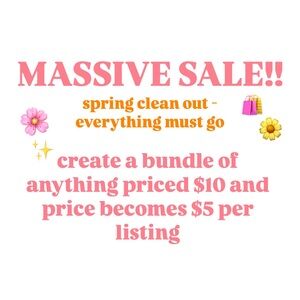 Massive Sale Announcement